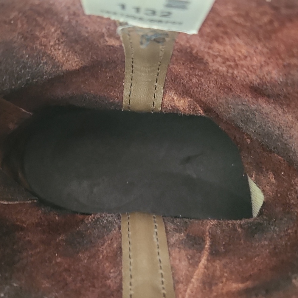 Men's Brown Leather Pull-On Work Boots - Picture 9 of 10